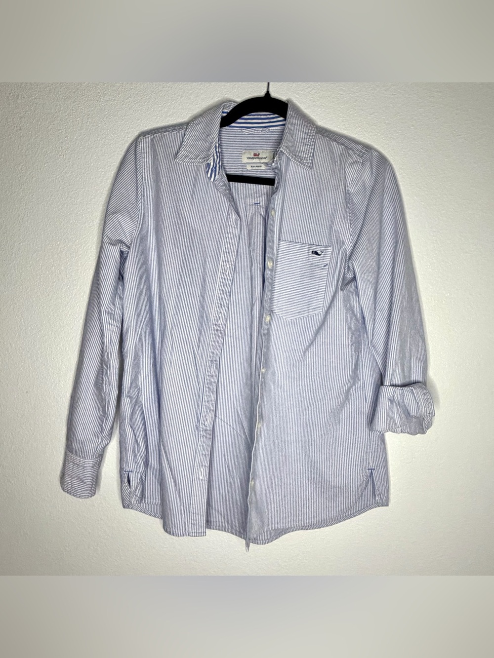 Vineyard Vines Light Blue & White Pinstripe Button-Down Shirt